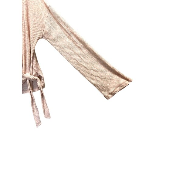 Billabong Wrap Sweater Beige Size L Neutral Coastal Spring Minimalist Classic - Picture 6 of 12